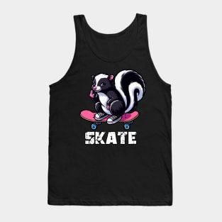 Skunk Skateboarder Tank Top